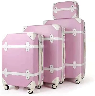 Ensemble de bagages à roulettes bagage léger coque rigide avec trousse cosmétiques