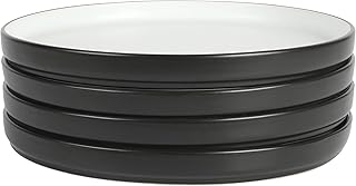 Assiettes plates empilables en pierre babish, 4 pièces, 10,5 pouces