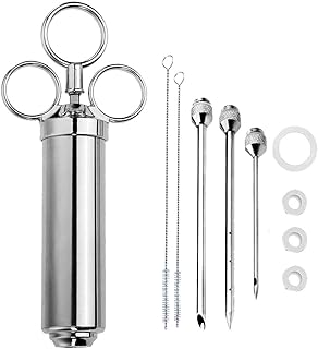 Ensemble d'injecteurs de marinade de viande professionnel en acier inoxydable, injecteur de cuisson