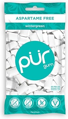 Colle pur gum wintergreen, 80 g - 60 pièces par paquet - 12