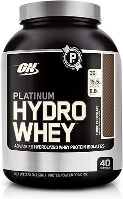 Optimum nutrition platinum hydro whey turbo saveur de chocolat, 3,31 lbs
