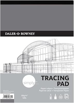 Cahier de traçage simple daler-rowney a3 60g 40 feuilles