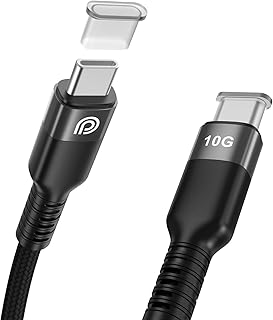 Câble tressé usb c vers usb c 1m, 100w câble usb 3.1 gen