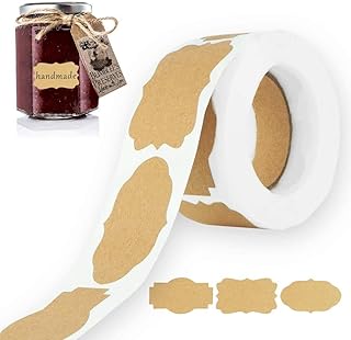 300 pièces étiquettes en papier kraft brun, étiquettes kraft vierges vintage étiquettes cadeaux