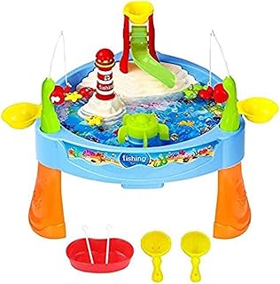 Un petit ensemble de jouets de pêche électrique à piles, un jouet canne
