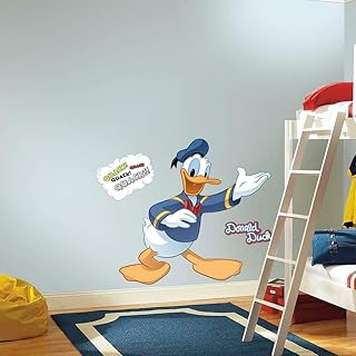 Sticker mural géant disney donald duck de roommates, multicolore, rmk1512gm