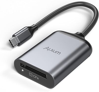 Lecteur de carte cf express alxum usb 3.1 gen 2 10 gbit-s portable