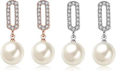 Parure de boucles d'oreilles pendantes pour femme en argent sterling 925 et zircone
