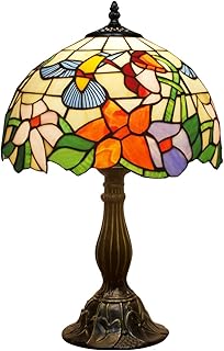 Ware factory style tiffany vitrail colibri lecture lampe de table de chevet 18" lampe pour salon chambre bibliothèque banquier victorien mémoire lampe led meilleur. Votre shopping simplifié de A à Z avec Diaytar