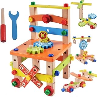 Montessori en bois éducatif multifonction vis démontage écrou combinaison assemblage coloré apprentissage précoce