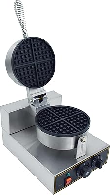 Machine à gaufres commerciale, gaufrier électrique antiadhésif en acier inoxydable 1200 w, gaufrier