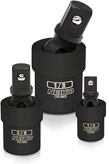 Niko 02486a jeu de douilles pivotantes universelles à impact, kit d'extension de douille