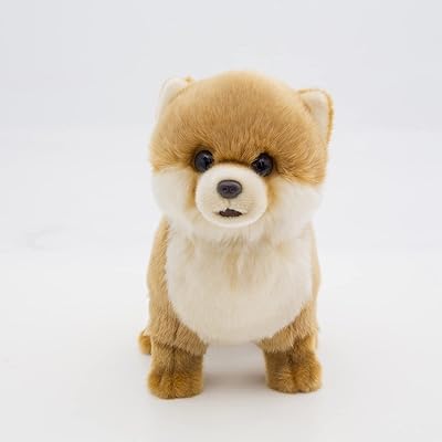 Jouet en peluche de poméranie de 12 pouces - animaux en peluche réalistes