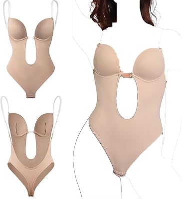 Soutien-gorge dos nu, lingerie sans couture, sangle transparente à col en v