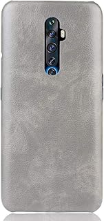 Housse de protection arrière en cuir synthétique compatible avec oppo reno 2f zl
