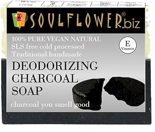 Savon désodorisant au charbon de tournesol avec charbon actif, huile de menthe poivrée, huile d'arbre à thé et vitamine e pour l'acné et les odeurs corporelles - 150 g/5,3 oz. Un océan de bonnes affaires sur Diaytar Sénégal