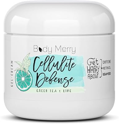 Gel crème anti-cellulite body merry au thé vert et citron - traitement raffermissant et tonifiant à la caféine naturelle, à l'huile de noix de coco et à l'huile de menthe poivrée, 4 oz. Diaytar : L'e-commerce accessible à tous les Sénégalais