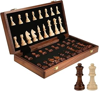 Jeu d'échecs international collotool international, échiquier magnétique en bois avec pièces, ensemble