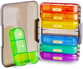 Garberiel pilulier hebdomadaire 3 fois par jour boîtes de rangement pour comprimés