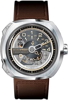 Chaîne v2-1 pour homme en cuir marron, marron, montre automatique. L'expérience e-commerce réinventée par Diaytar au Sénégal