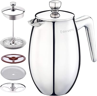 Cafetière thermique isolée à double paroi easyworkz nando french press 350 ml cafetière