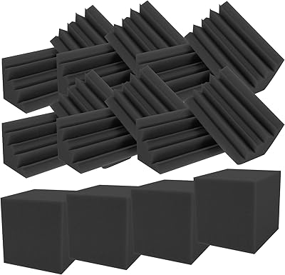 Jenny 16pcs bass traps, coin rembourré de réduction du bruit basse fréquence