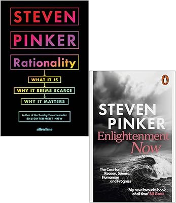 Ensemble de 2 livres de la collection steven pinker (rationality [relié], enlightenment now)