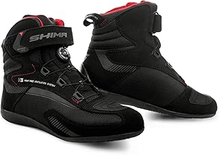 Bottes de moto ventilées shima exo pour hommes | bottes de moto renforcées