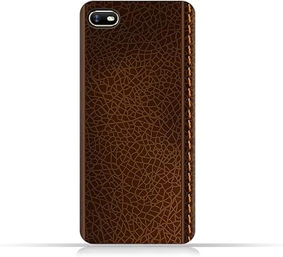 Coque de protection en tpu amc design pour oppo a1k avec motif cuir