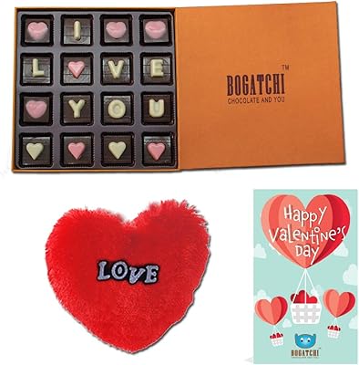 Cadeau de chocolat bogatchi pour la saint-valentin love box 160 g