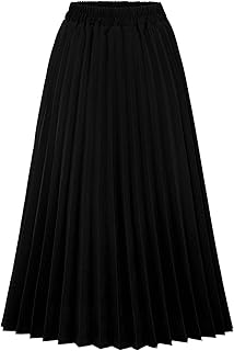 Jupe mi-longue plissée élégante taille haute élastique à imprimé léopard pour femme, léopard