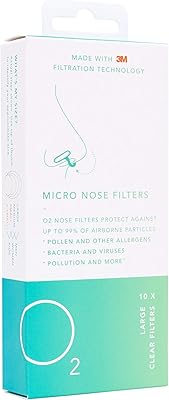 Filtres micro nose o2 | technologie de filtration 3m | paquet de 10