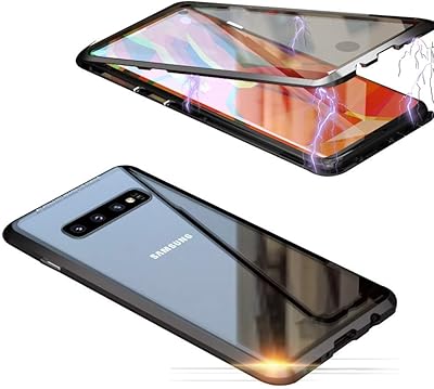 Coque de protection compatible avec le téléphone portable samsung galaxy s10, avec aimants