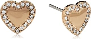 Boucles d'oreilles à tige en or rose fossile pour femme jf03364791