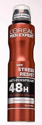 L'oreal men expert stress resist spray anti-transpirant 48 heures pour homme 250 ml