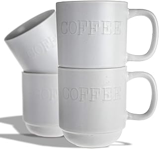 Ensemble de tasses à café belle maison quatre imprimées thé latte avec support