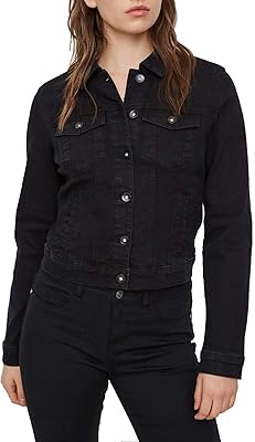 Vero moda vmhot soya ls noos blend veste en jean pour femme, bleu