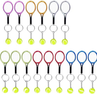 Porte-clés mini raquette de tennis