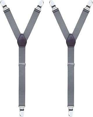 Attaches de chemise élastiques réglables en forme de y pour hommes clips