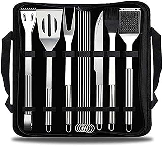 Ensemble d'outils pour barbecue oban 12 pièces - accessoires de gril en acier