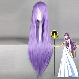 Perruque anime cosplay pour saint seiya chevaliers du zodiaque, pour fête d'halloween, jeu