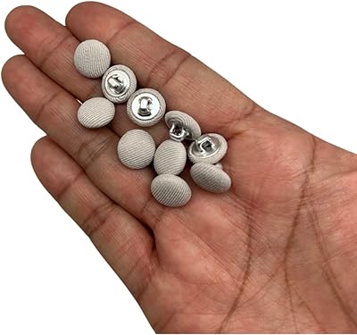 10 pièces beige 11mm hong ran métal couture à la main en aluminium