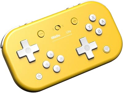 Manette bluetooth 8bitdo lite pour nintendo switch lite (version jaune)