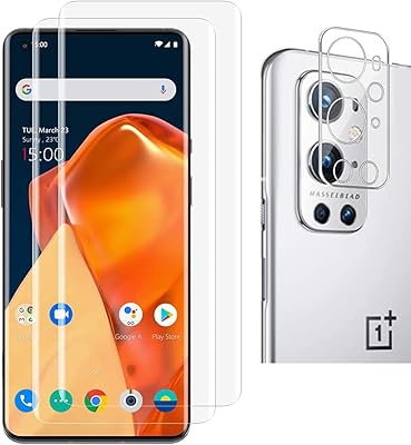 Protecteur d'écran cootoly pour oneplus 9pro avec protecteur d'appareil photo souple, film