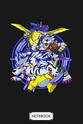 Cahier gabumon evolution : agenda, couverture finition mate, journal, agenda, papier ligné universitaire
