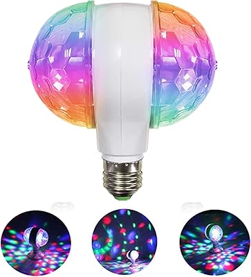 Lumières stroboscopiques disco pour fête couleur espace 6w e27 rvb