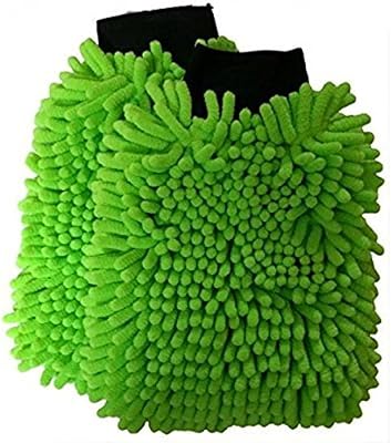 Gants en microfibre double face salphar, gants de nettoyage multicolores, paquet de 2
