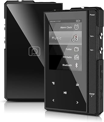 Lecteur mp3 96 go avec bluetooth 5.0, lecteur de musique mp3 portable phinitec