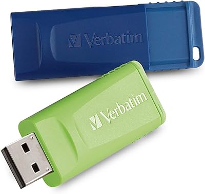 Clé usb verbatim store & go 16 go - compatible pc/mac - 2 étuis - bleu et vert. Diaytar Sénégal : Large gamme, petits prix, grande satisfaction