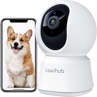 Caméra de sécurité wi-fi intérieure luxihub p2 1080p pour enfants et animaux